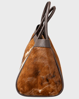 MAXI COW PRINT LEATHER BAG