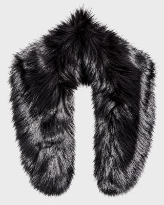 SOFT FUR COLLAR BLACK