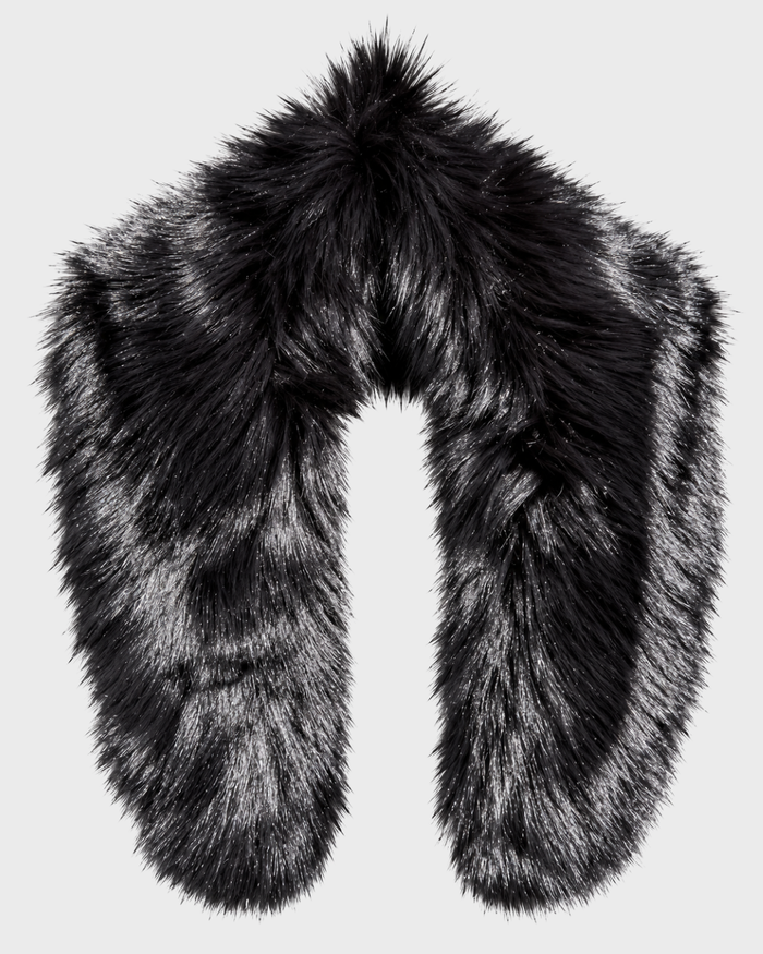 SOFT FUR COLLAR BLACK