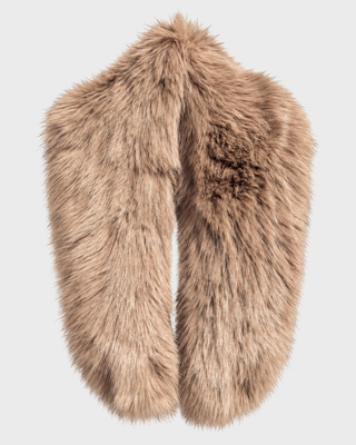 SOFT FUR COLLAR LATTE
