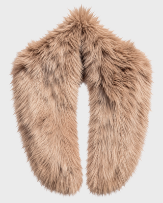 SOFT FUR COLLAR LATTE