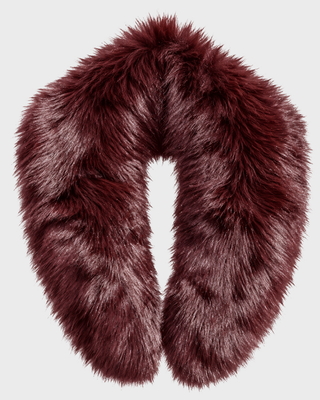 SOFT FUR COLLAR CHOCOLATE