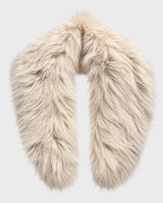 SOFT FUR COLLAR ARTIC WHITE