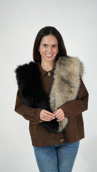 CUELLO DE PELO VIRAGO NEGRO