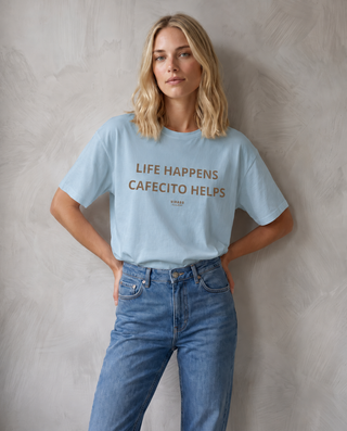 LIFE HAPPENS CAFECITO HELPS