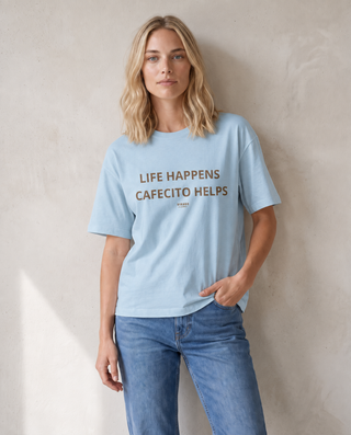 LIFE HAPPENS CAFECITO HELPS