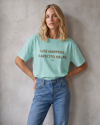 LIFE HAPPENS CAFECITO HELPS