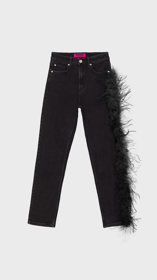 VAQUEROS VIRAGO CON PLUMAS LATERAL