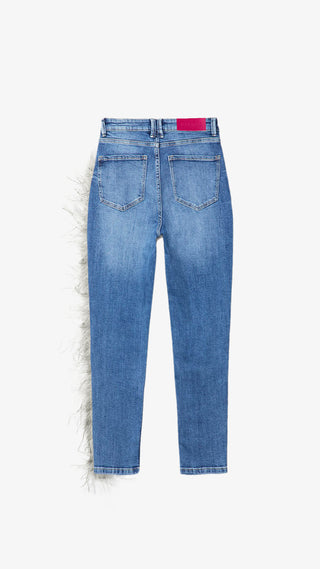 VAQUEROS VIRAGO CON PLUMAS LATERAL