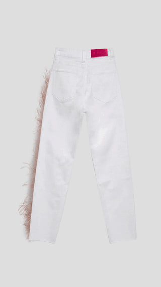 VAQUEROS VIRAGO CON PLUMAS LATERAL