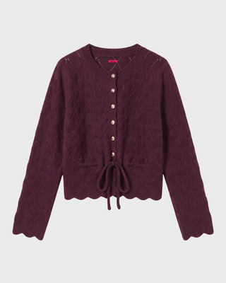 KNITTED SWEATER WITH WAIST TIE