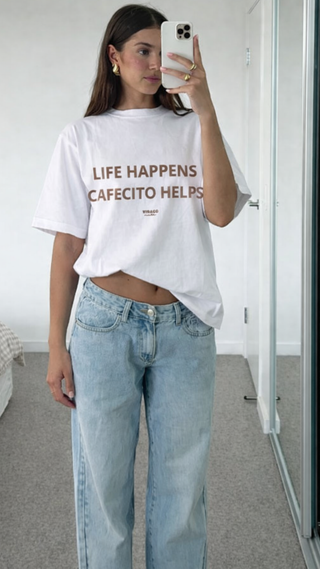 LIFE HAPPENS CAFECITO HELPS