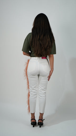 VAQUEROS VIRAGO CON PLUMAS LATERAL