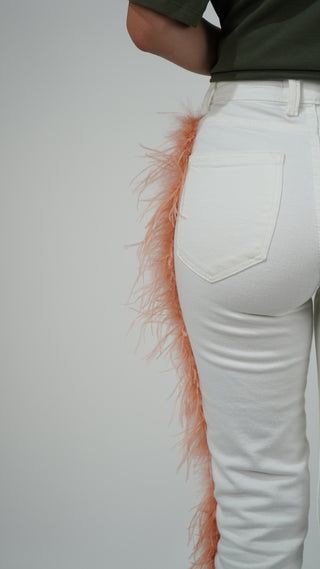 VAQUEROS VIRAGO CON PLUMAS LATERAL