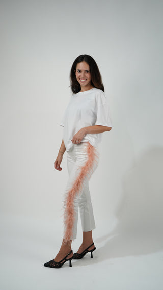 VAQUEROS VIRAGO CON PLUMAS LATERAL