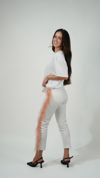 VAQUEROS VIRAGO CON PLUMAS LATERAL