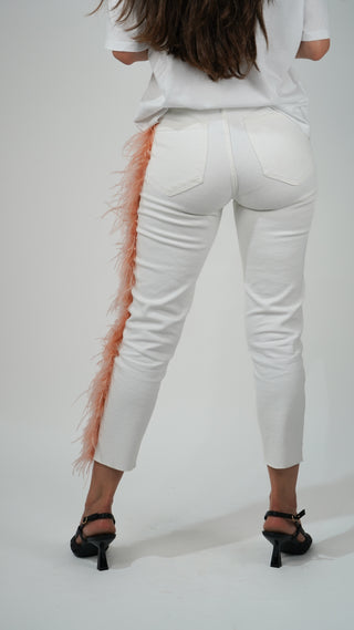 VAQUEROS VIRAGO CON PLUMAS LATERAL