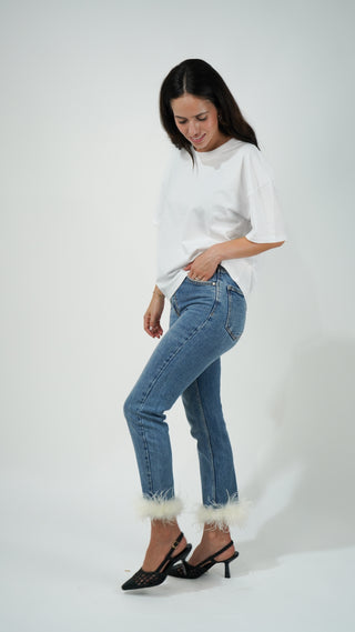 VAQUEROS VIRAGO CON PLUMAS BAJO