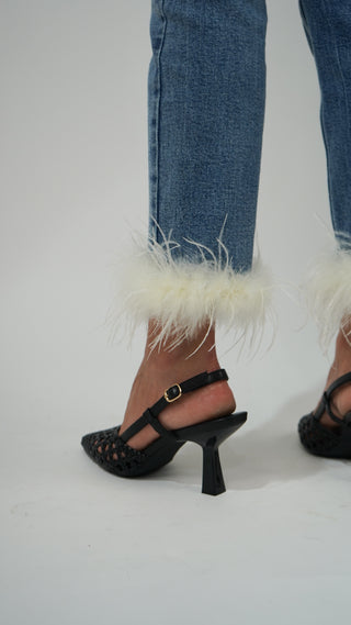 VAQUEROS VIRAGO CON PLUMAS BAJO