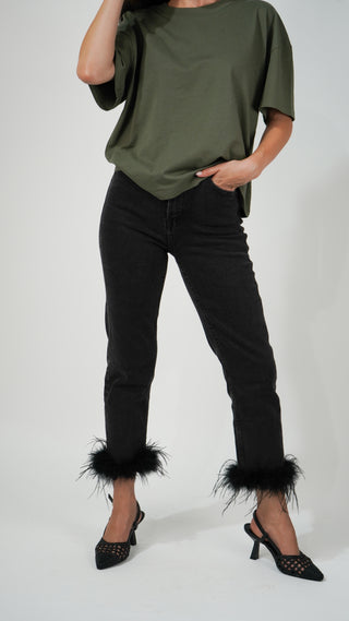 VAQUEROS VIRAGO CON PLUMAS BAJO