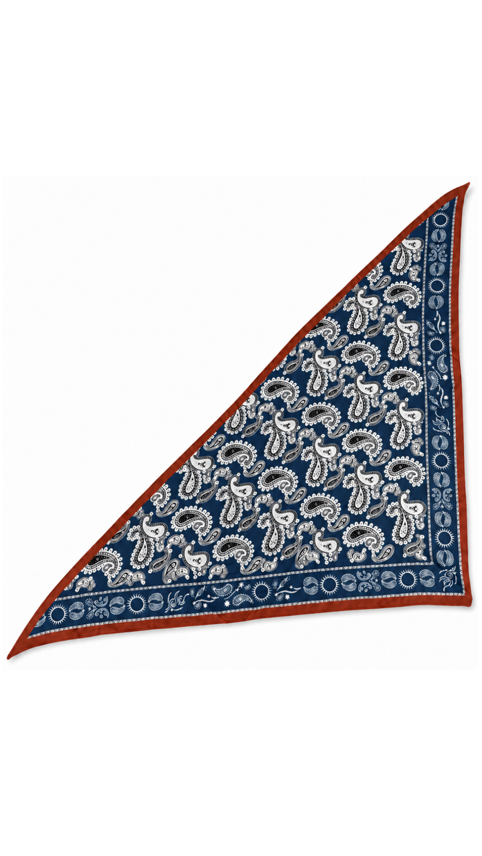 VIRAGO TRIANGULAR SILK BANDANA