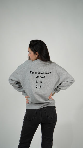 SUDADERA ORGÁNICA VIRAGO DO U LOVE ME (G)