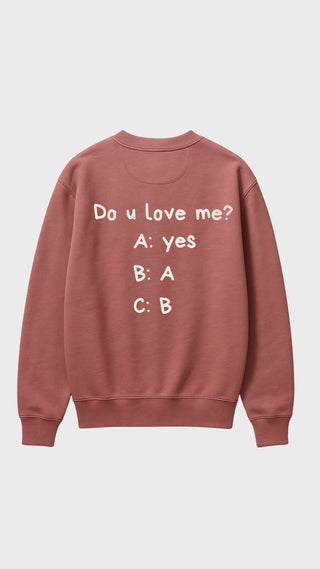 SUDADERA ORGÁNICA VIRAGO DO U LOVE ME (R)