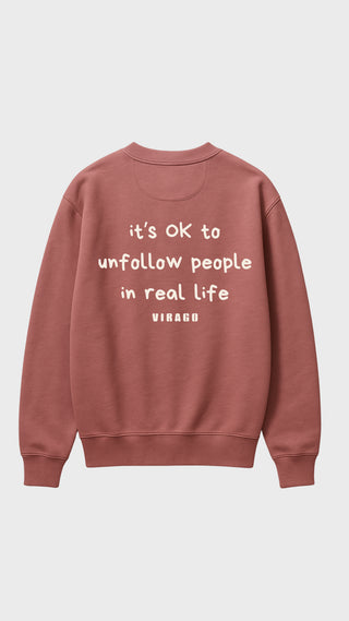SUDADERA ORGÁNICA VIRAGO UNFOLLOW (R)